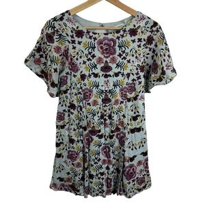 Kimchi Blue‎ Urban Outfitters Blue Floral Open Back Mini Sun Dress Sz XS